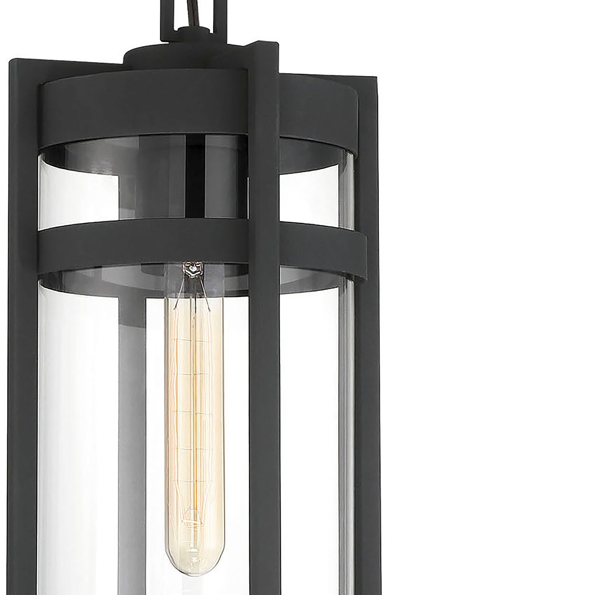 Image 6 Tofino; 1 Light; Hanging Lantern; Textured Black Finish with Clear Glass more views