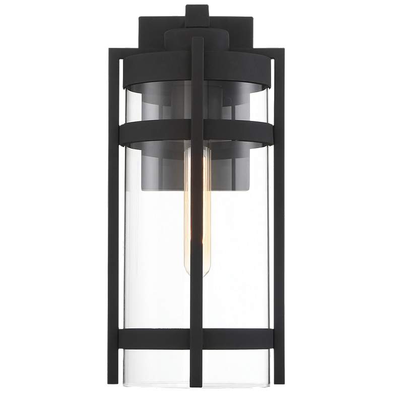 Image 1 Tofino; 1 Light; Large Lantern; Textured Black Finish with Clear Glass