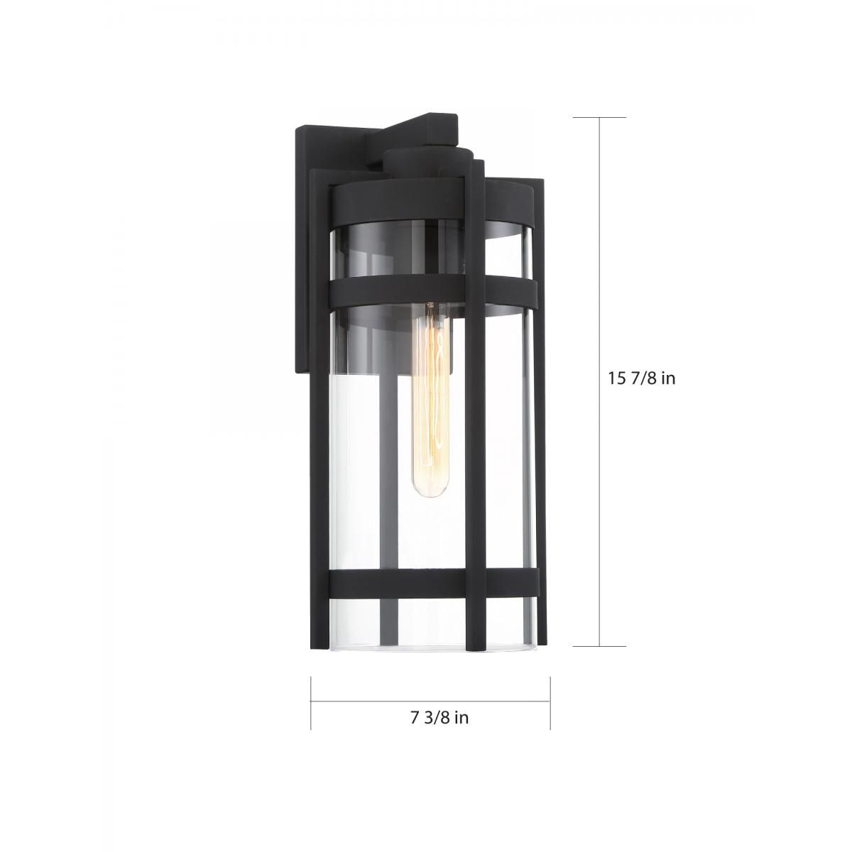 Image 5 Tofino; 1 Light; Large Lantern; Textured Black Finish with Clear Glass more views
