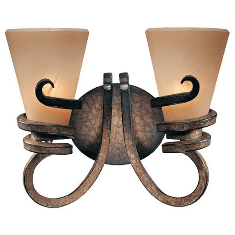 Image 1 Tofino 12 1/2" High Bronze 2-Light Wall Sconce