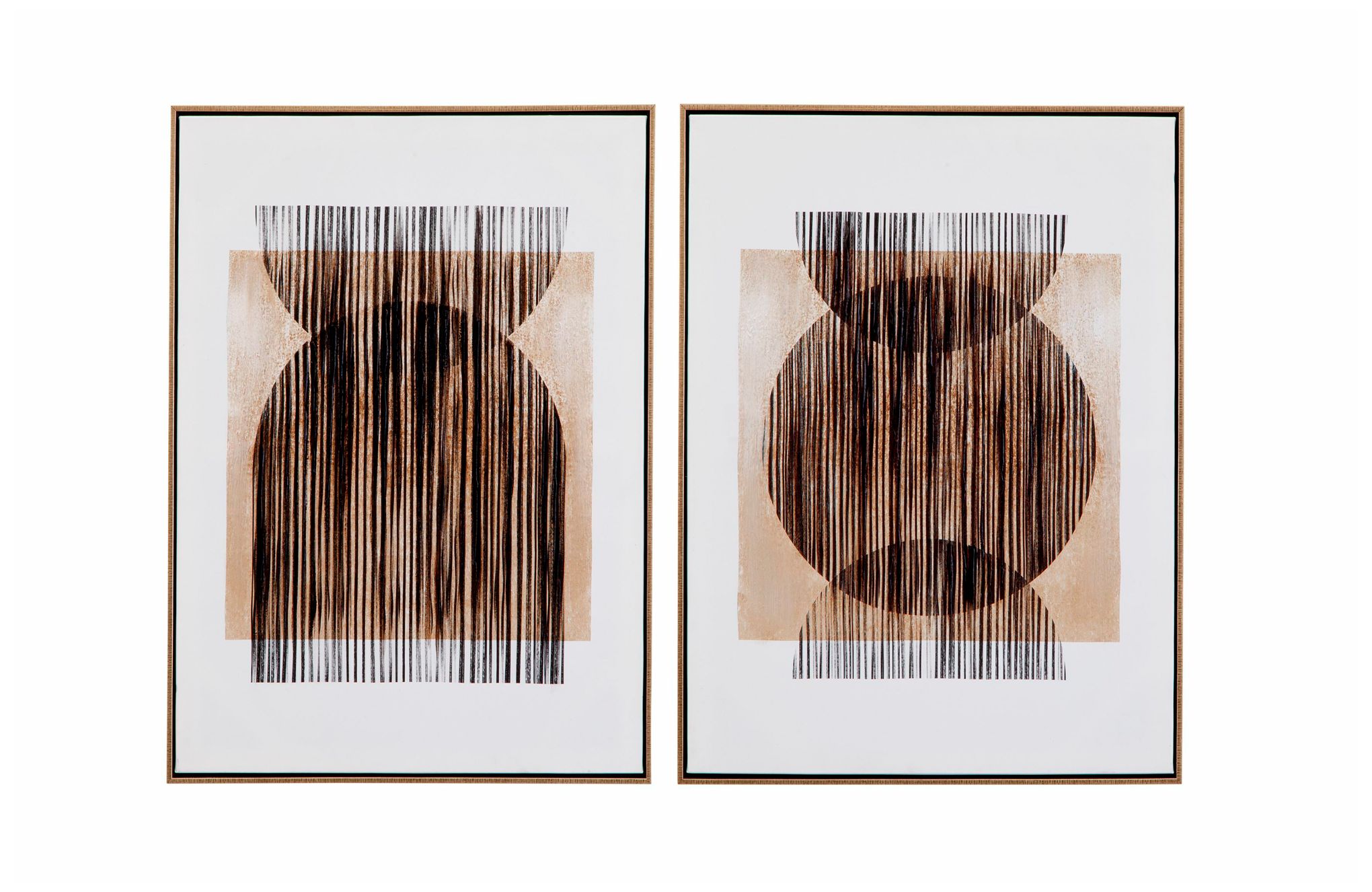 Image 2 Together 24" x 32" Gold Framed Canvas Set of 2