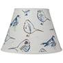 Toile Blue and Brown Bird Empire Lamp Shade 6x12x8 (Spider)