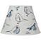Toile Blue and Brown Bird Empire Lamp Shade 6x12x8 (Spider)