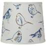 Toile Blue and White Bird Drum Lamp Shade 12x14x11 (Spider)