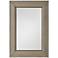 Toile Linen Gray Glazed 36 1/2" x 52 1/2" Wall Mirror
