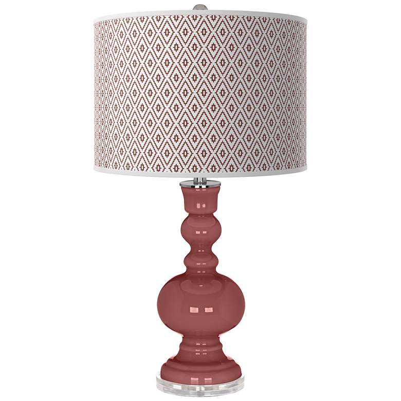 Image 1 Toile Red Diamonds Apothecary Table Lamp