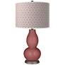 Toile Red Diamonds Double Gourd Table Lamp