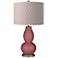 Toile Red Diamonds Double Gourd Table Lamp