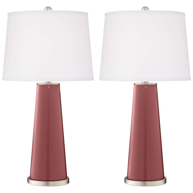 Image 2 Toile Red Leo Table Lamp Set of 2