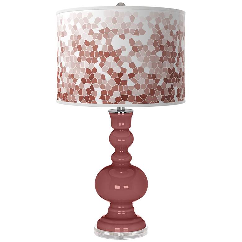 Image 1 Toile Red Mosaic Apothecary Table Lamp