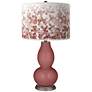 Toile Red Mosaic Double Gourd Table Lamp
