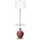 Toile Red Ovo Tray Table Floor Lamp