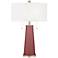 Toile Red Peggy Glass Table Lamp