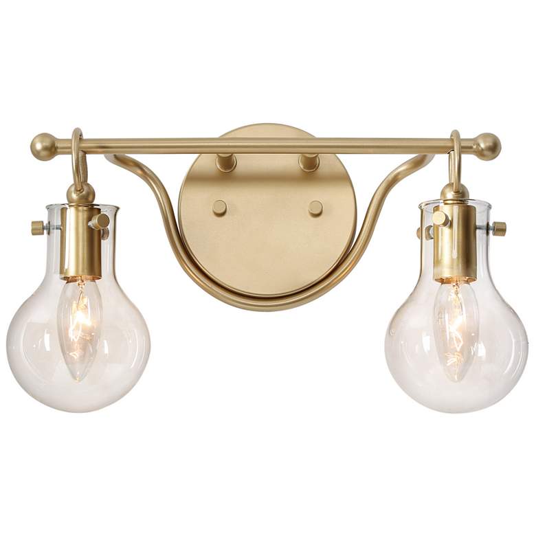 Image 1 Tolay 2-Light 14" Wide Gold Bath Light