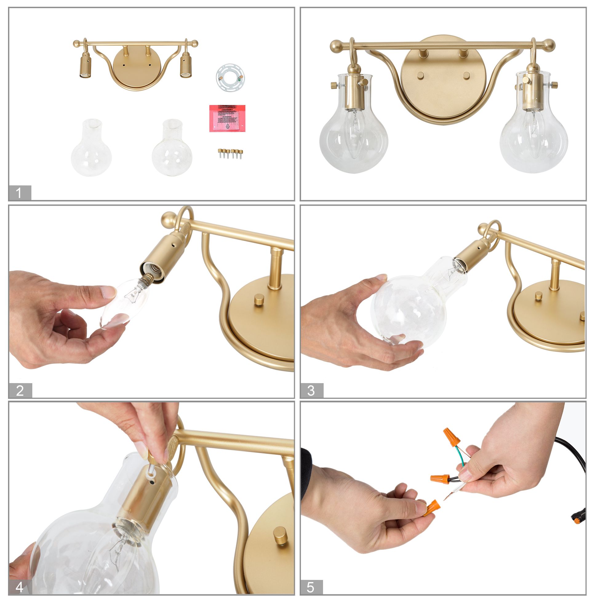 Image 6 Tolay 2-Light 14" Wide Gold Bath Light more views