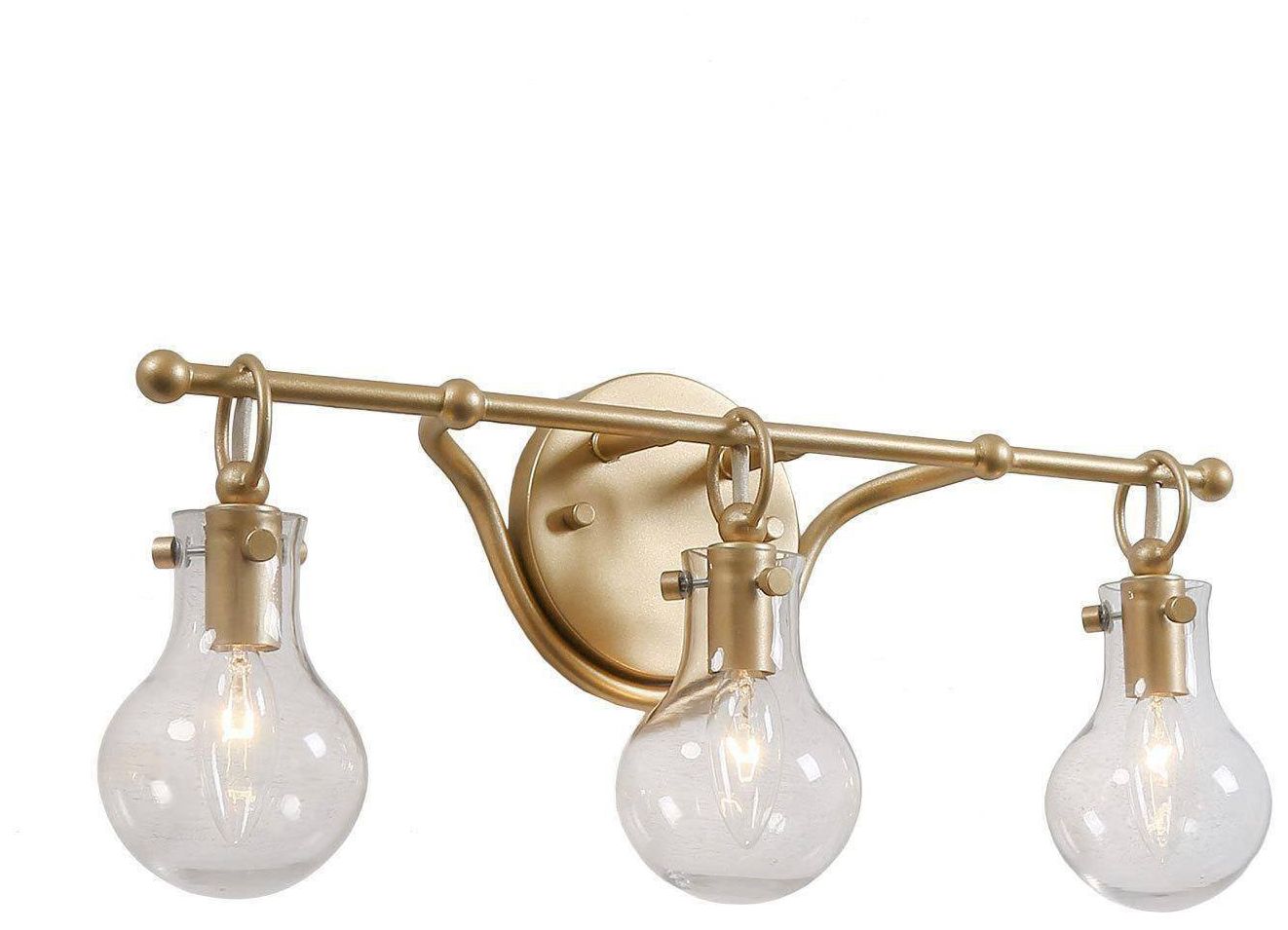 Image 2 Tolay 20" Wide Gold 3-Light Bathroom Vanity Light more views