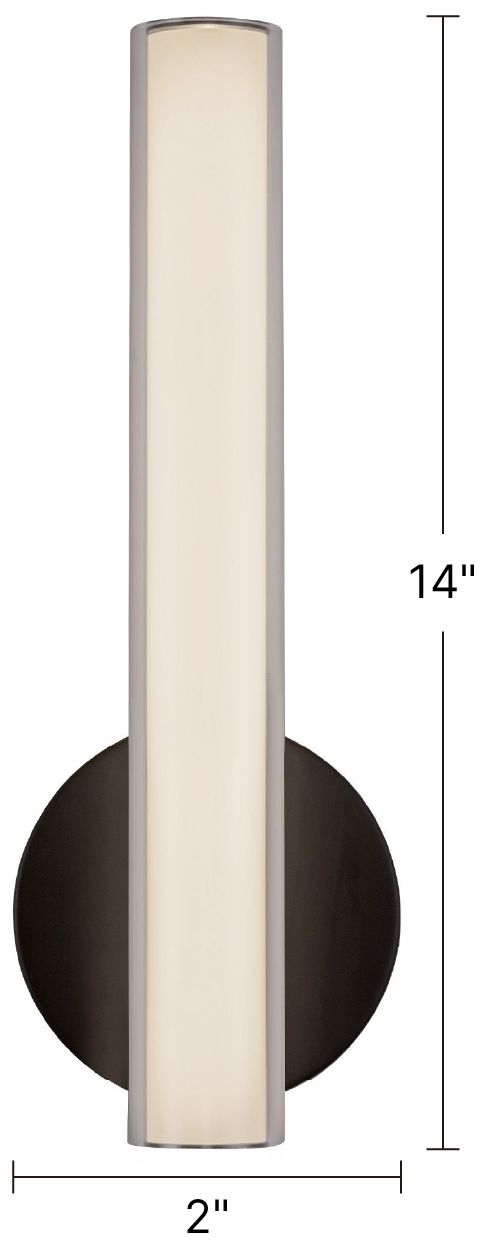 Image 7 Tole 14-in Brushed NIckel dimmable LED Wall/Vanity Light more views