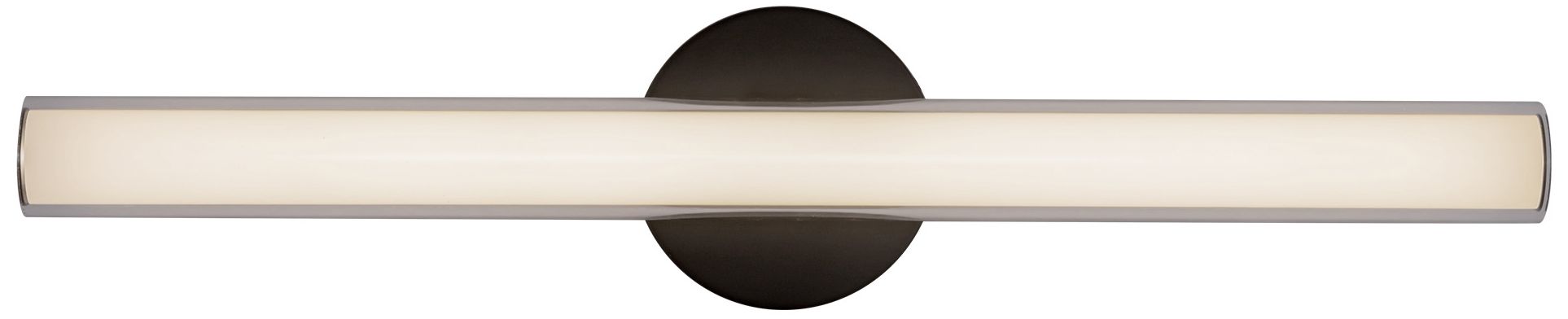 Tole 24-in Black dimmable LED Wall/Vanity Light
