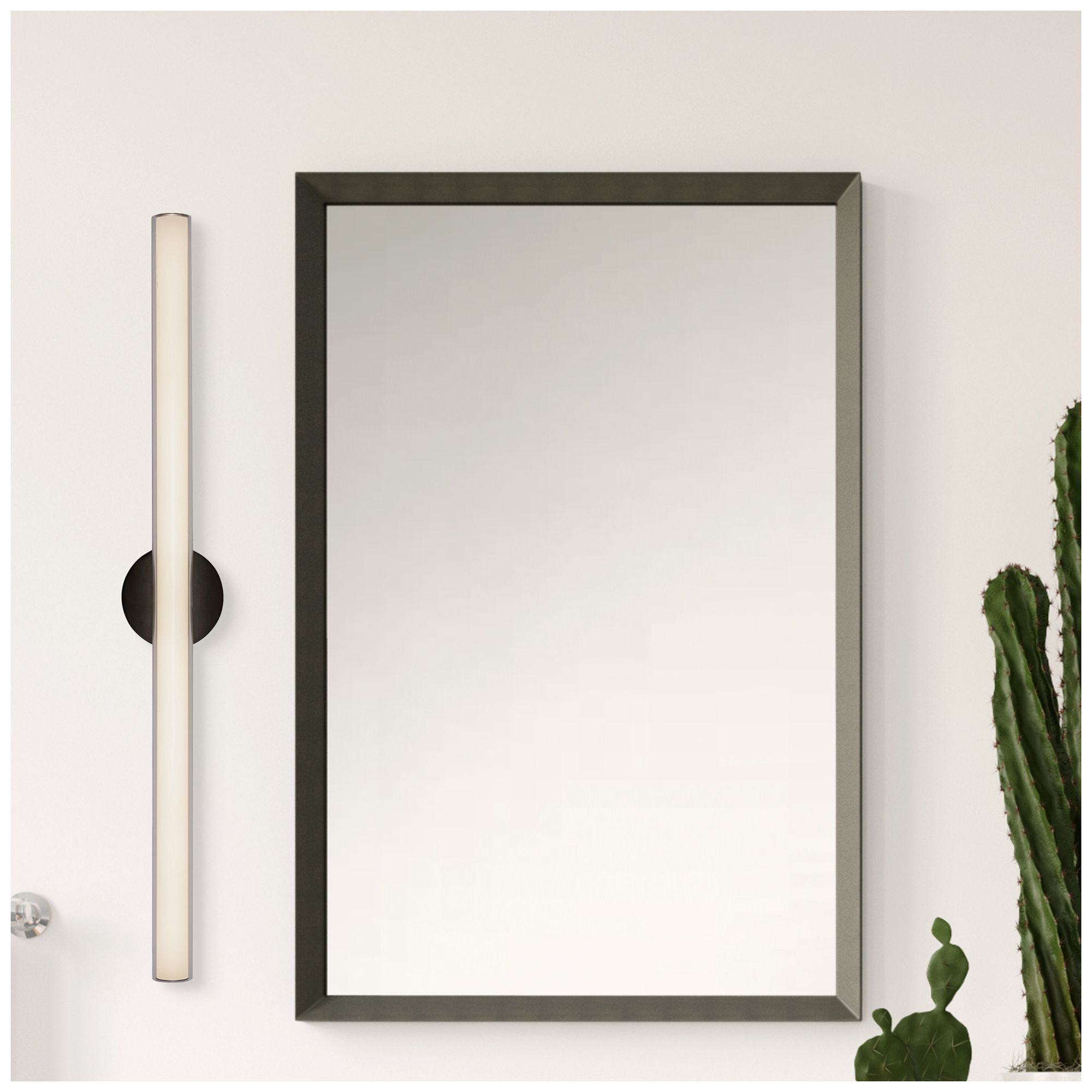 Tole 36-in Black dimmable LED Wall/Vanity Light
