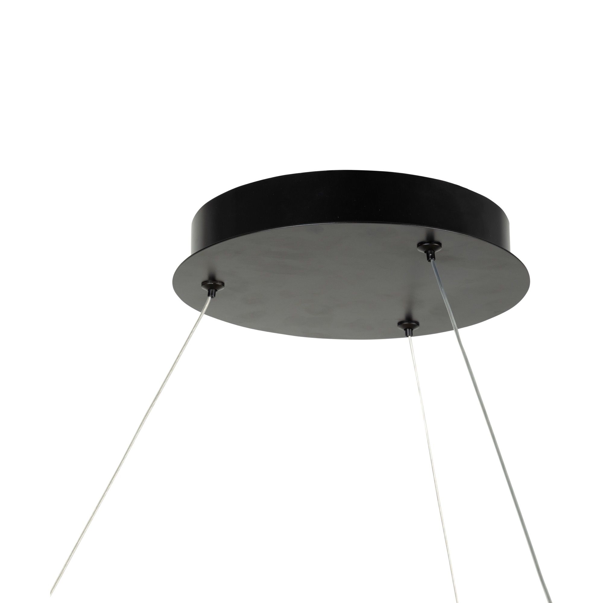 Toledo 25.5" Wide Black Chandelier With Black Shade