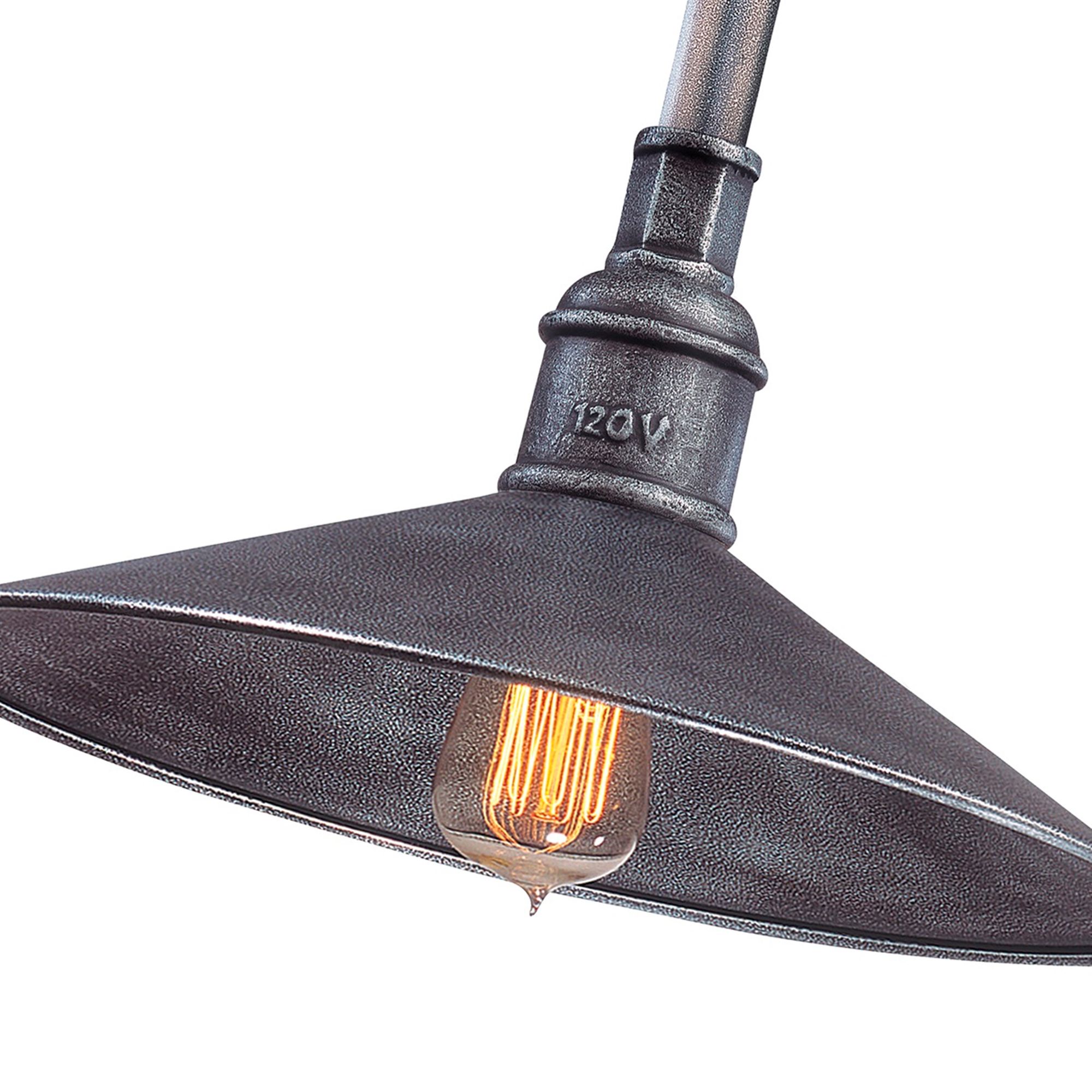 Toledo 51" Wide Old Silver Linear Pendant Light