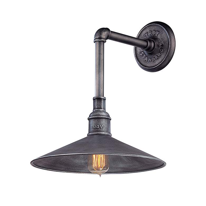 Image 3 Toledo Collection 17 inch High Silver Outdoor Wall Light