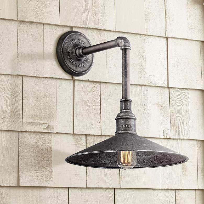 Image 2 Toledo Collection 17" High Silver Outdoor Wall Light