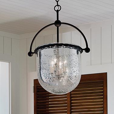 Toledo Collection 6 3/4" High Silver Outdoor Hanging Light