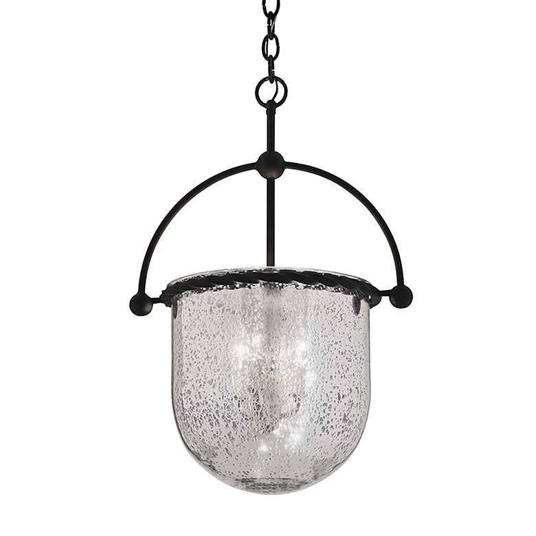 Image 2 Toledo Collection 6 3/4 inch High Silver Outdoor Hanging Light