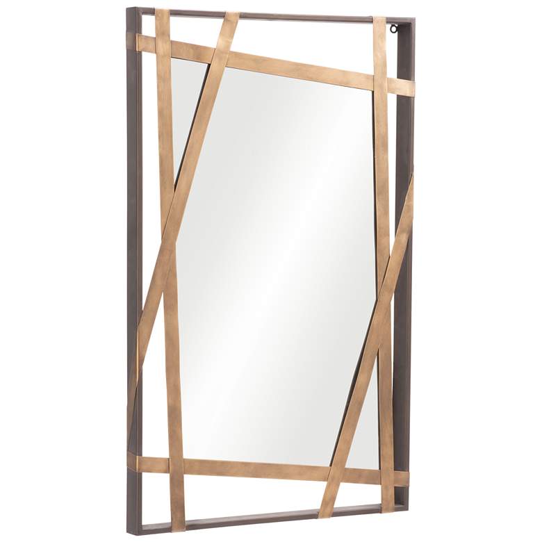 Image 1 Tolix 31.5 In. x 19.7 In. Mirror in Antique Gold