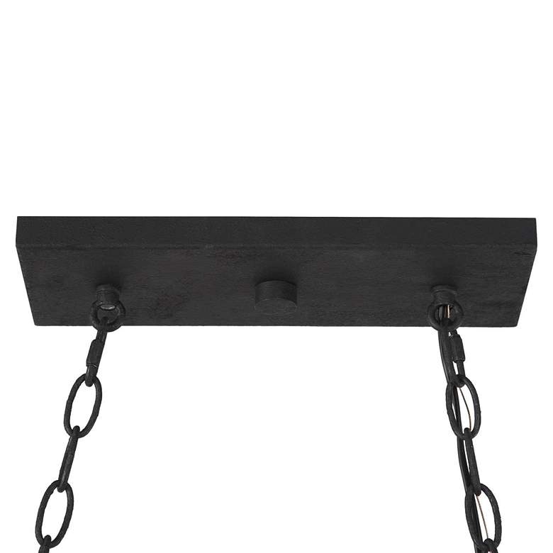 Image 4 Tolon 35 1/2"W Wood Grain Bronze 5-Light Island Chandelier more views