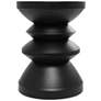 Tolusa 13 1/2" Wide Black Metal Hourglass Accent Table