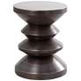 Tolusa 14 1/4" Wide Dark Copper Metal Hourglass Accent Table