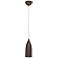 Tomahawk 4 1/2" Wide Bronze Metal LED Mini Pendant