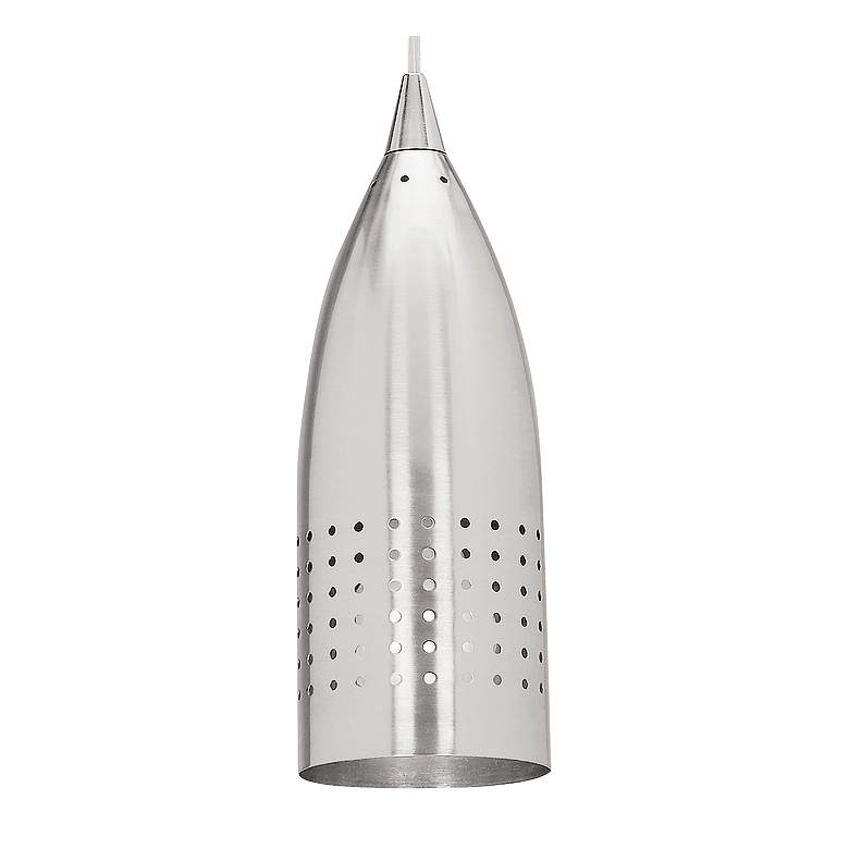 Image 3 Tomahawk 4 1/2" Wide Brushed Nickel Metal LED Mini Pendant more views