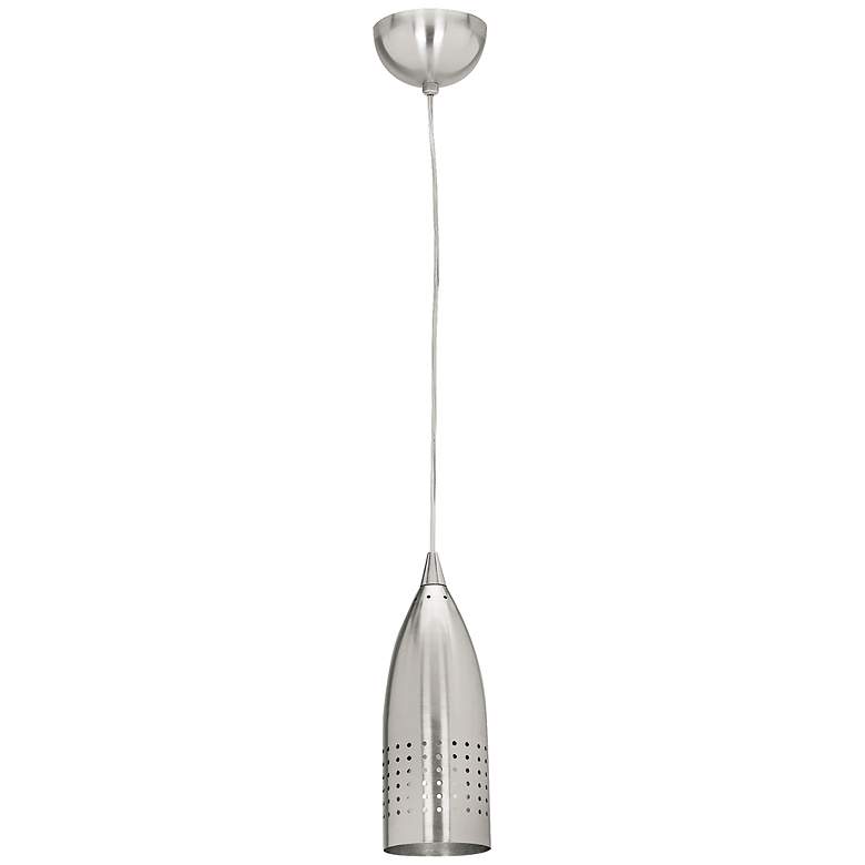Image 2 Tomahawk 4 1/2" Wide Brushed Steel Finish Mini Pendant