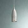 1_Tomahawk 4 1/2" Wide Brushed Steel Finish Mini Pendant