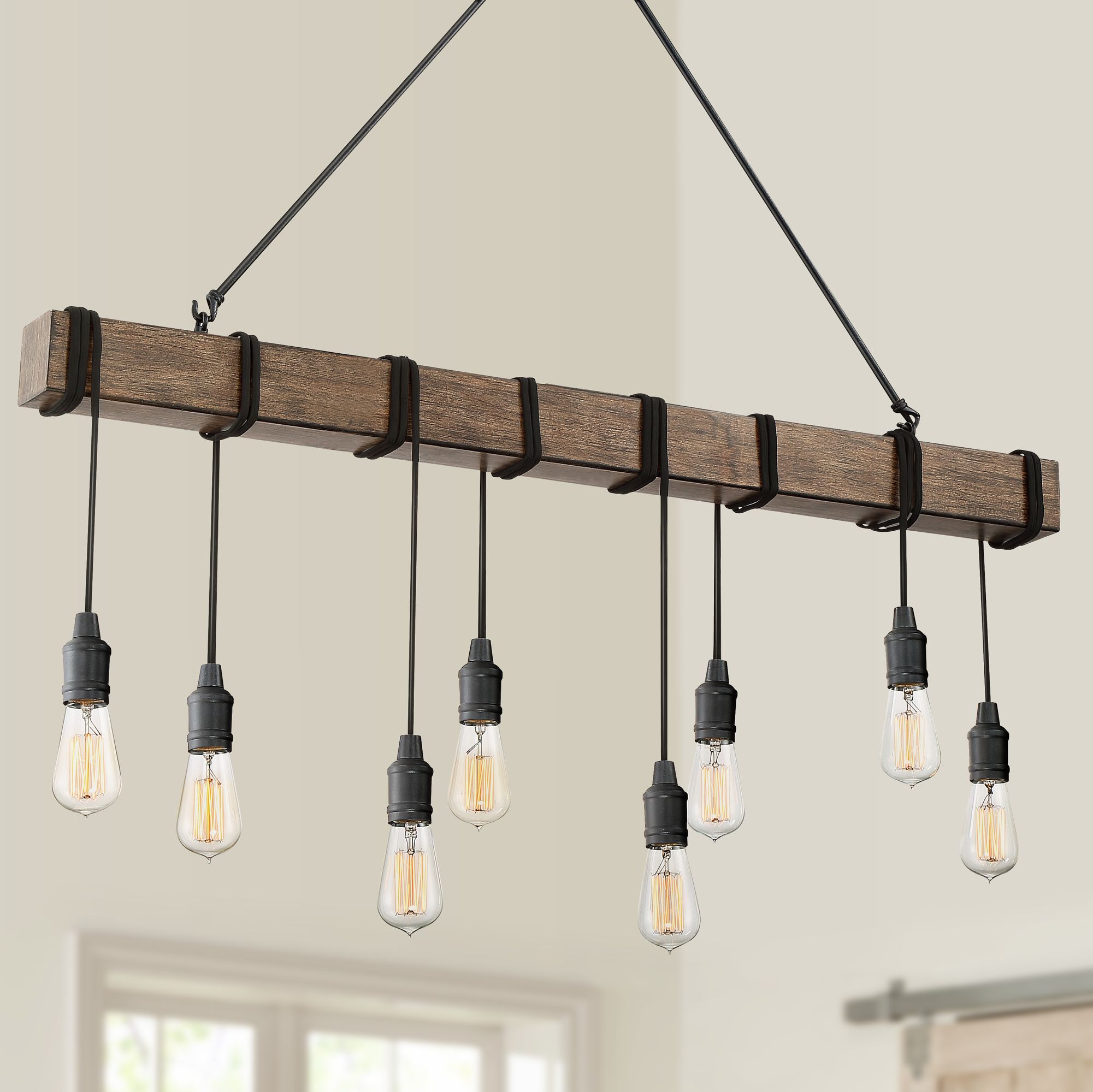 edison light chandelier lowes