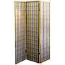 Tomball Japanese-Inspired Natural 3-Panel Room Divider