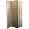 Tomball Japanese-Inspired Natural 3-Panel Room Divider