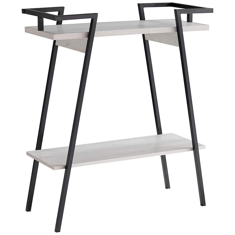 Image 2 Tomfaul 31 1/4" Wide White Oak 1-Shelf Sofa Console Table