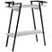 Tomfaul 31 1/4" Wide White Oak 1-Shelf Sofa Console Table