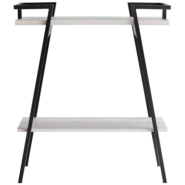 Image 4 Tomfaul 31 1/4" Wide White Oak 1-Shelf Sofa Console Table more views
