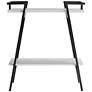 4_Tomfaul 31 1/4" Wide White Oak 1-Shelf Sofa Console Table more views