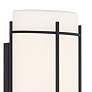 Tomlin 12 3/4" High Black and White Glass Wall Light Set of 2
