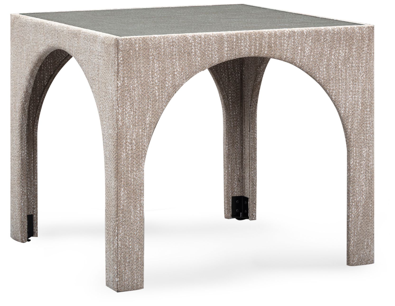 Image 5 Tomlin Beige Game Table and Ottoman Set more views
