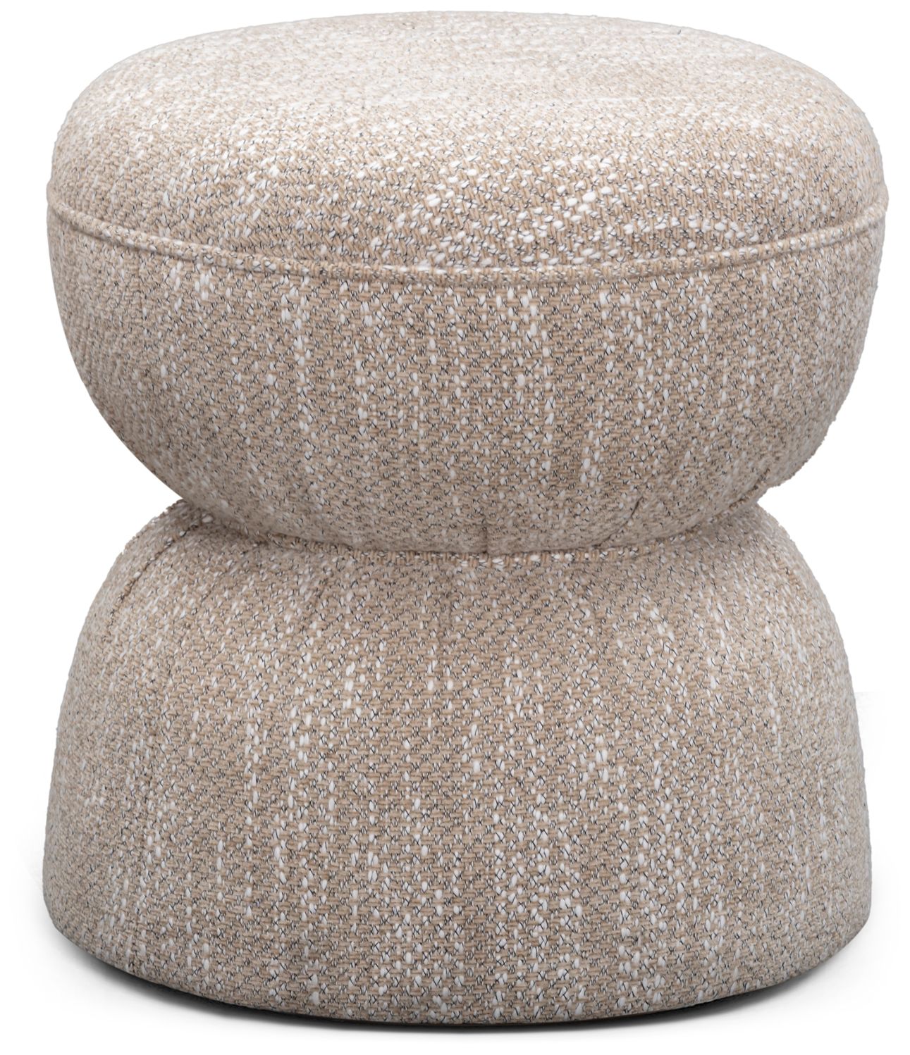 Tomlin Beige Game Table and Ottoman Set