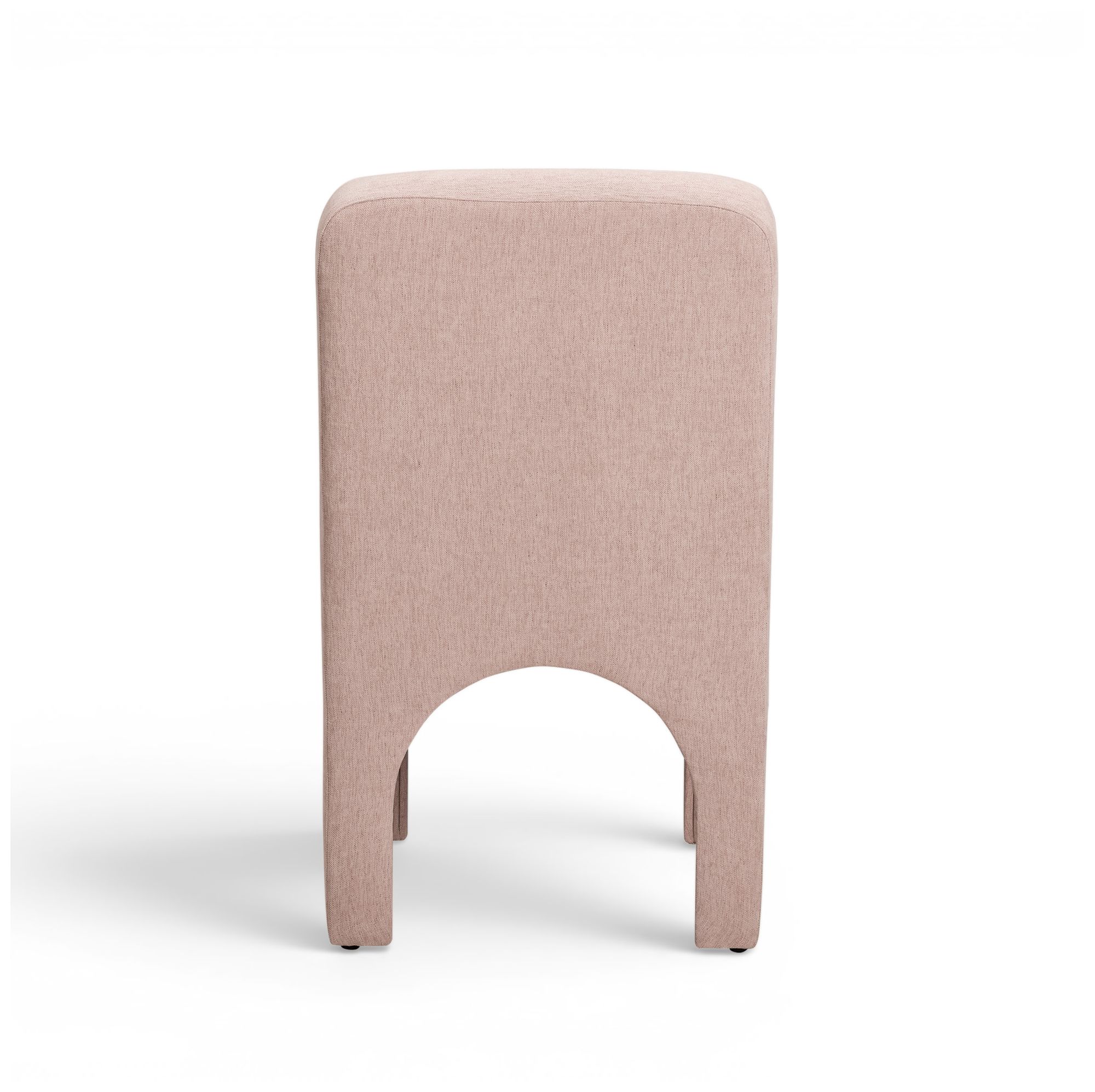 Image 4 Tomlin Light Pink Performance Chenille Dining Chair more views