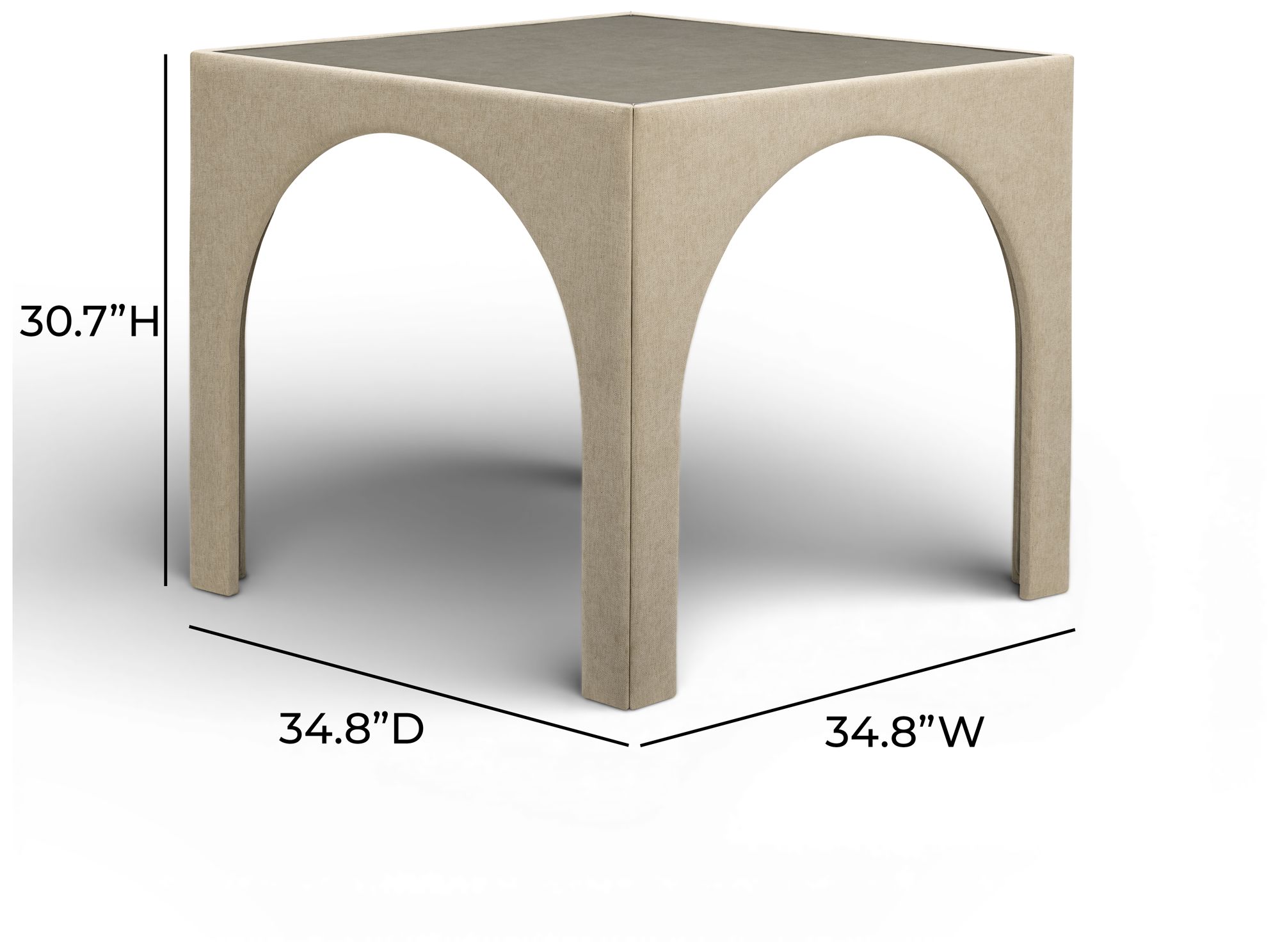 Image 5 Tomlin Tan Performance Chenille Game Table more views