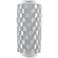 Tomos 19 3/4" High Ivory Finish Modern Terracotta Vase